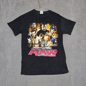 Vintage 2007 WWE RAW Wrestling T-Shirt John Cena, Triple H Small A2-32
